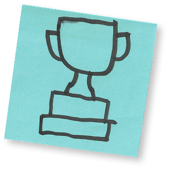 Sticky Note Trophy